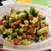 Recette : Pâtes du bûcheron (Coquillettes, brocoli, jambon) - Les Gralettes