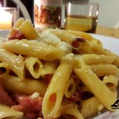 Recette : penne à la carbonara - Les Gralettes