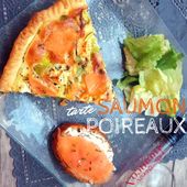 Recette : Tarte au saumon fumé, poireaux, feta - Les Gralettes