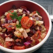 Recette : Taboulé végétarien de quinoa au tofu - Les Gralettes