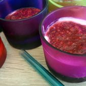 Recette: verrines givrées coco framboise - Les Gralettes