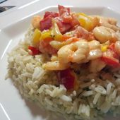 Recette : Crevettes curry et coco - Les Gralettes