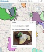 Carte de France des AOP-AOC de fromages - Chroniques Cartographiques