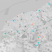 Carte de la Seine-Maritime : les maisons de retraite - Chroniques Cartographiques