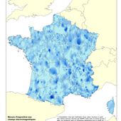 Carte de France de l'exposition aux ondes électromagnétiques - Chroniques Cartographiques