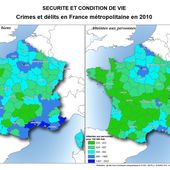 Carte de France des crimes et délits - Chroniques Cartographiques