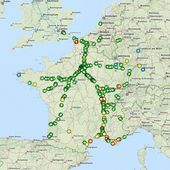 Carte de France du trafic ferroviaire en temps réél - Chroniques Cartographiques