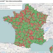 Carte de France des intercommunalités appelées à fusionner - Chroniques Cartographiques
