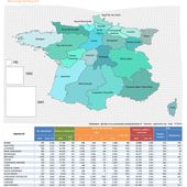 Carte en anamorphose des exploitants bio en 2014 - Chroniques Cartographiques