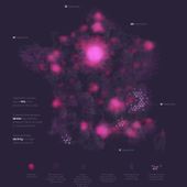 Carte de France de la pollution numérique - Chroniques Cartographiques