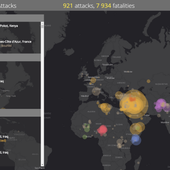 Carte des attaques et attentats perpétrés par les islamistes - Chroniques Cartographiques