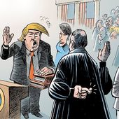 Trump les cartonnistes- dessinateurs de presse 1er mois - FramboiseChocolatandco