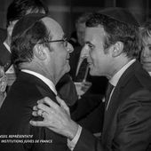 Macron et Hollande s'embrassent au dîner du CRIF - MOINS de BIENS PLUS de LIENS