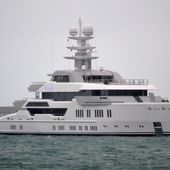 Le yacht Ester III en escale à Cherbourg -