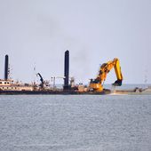 Déroctage dans la passe de l'ouest à Cherbourg