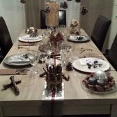 Une table de noël Nature - les cancans de Céline