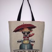 tuto tote bag dog - Viny DIY, le blog de tutos couture.