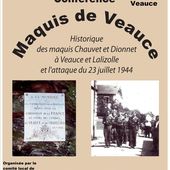 Conférence du 14 novembre 2015 à Veauce - Histoire et Généalogie