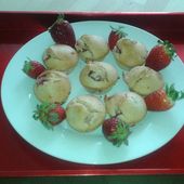 Muffins beurre de cacahuète et fraises