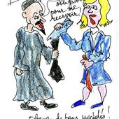 Chemise et cravate Monsieur ! - sleazy-caricatures