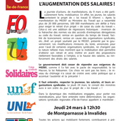 Jeudi 24 mars 2016 à 12h30, les manif's à Paris