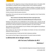 Caen : le secrétaire-général de l'UL CGT de Caen au tribunal ! Toujours la répression ... et toujours la résistance!