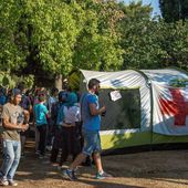 GRECE - MIGRANTS : Positions et actions du syndicat PAME, proche du PC grec KKE.