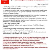 Rachat de Opel par PSA : le communiqué de la CGT