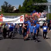 La Souterraine (CREUSE) : Plus d’un millier de manifestants en soutien aux salariés de GM&S, menacés de licenciement