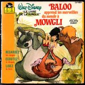 Baloo apprend les merveilles du monde à Mowgli - 1979 - l'oreille cassée