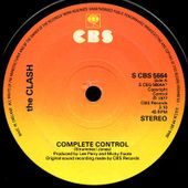 The Clash - Complete control b/w The city of the dead - 1977 - l'oreille cassée