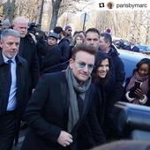 Bono et Ali sont à Paris au défilé Dior Homme le 21/01/2017 - U2 BLOG