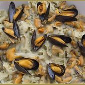 Tagliatelles aux moules et estragon... - Mes gâteaux rigolos by Cécile CC