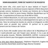 La tribune libre de l'opposition (Hénin-Beaumont c'est vous n°20, mars 2016)