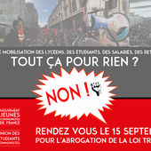 Loi travail : tout ça pour rien ? Non ! Rendez-vous le 15 septembre ! - Le blog de la section d'Hénin-Beaumont du Parti Communiste Français