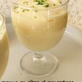 Mousse au citron et mascarpone