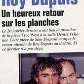 1994/01 - True West - ROY DUPUIS EUROPE