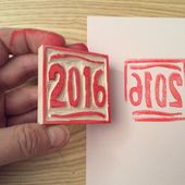 DIY - Créer un tampon carte de vœux. #2 2016 - Blogdesignkatio