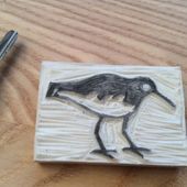 DIY - Créer un tampon pour carte de vœux. #4. L'oiseau. - Blogdesignkatio