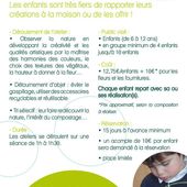 TARIF ATELIER ENFANT - des Flors & des Idées