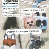 Atelier (ré)créatif n° 1 : création de masques d'animaux - Le Blog de l'Association du Centre Nature de Colombes