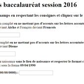 Baccalauréat 2016 - Vérifiez votre inscription