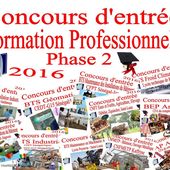 Concours professionnels 2016 - Phase 2