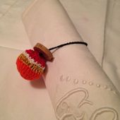 Rond de serviette... lavande sur table de fête - Mon journal pour les autres