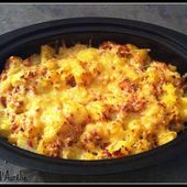 Pommes de terre à la carbonara gratinées - Les pâtisseries d'Aurélie