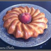Gâteau moelleux aux pêches - Les pâtisseries d'Aurélie