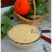 Crème pâtissière - cuisine madame billy