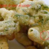 Beignets de fanes de carottes, simple et facile