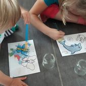 Coloriage à l'eau - Les Perles de Maman
