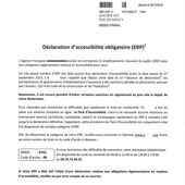 Déclaration d'accessibilité obligatoire: les démarcheurs insistent et abusent - ACTUHANDI88